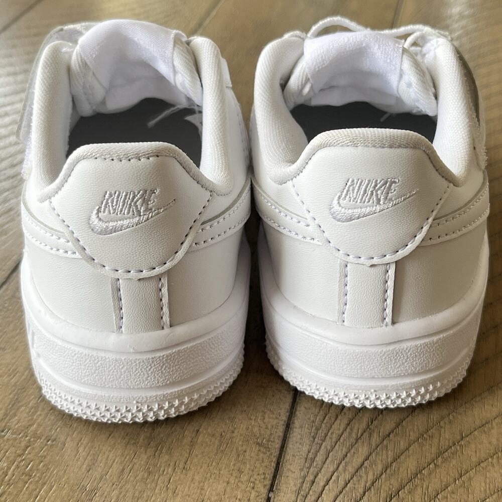Nike Force 1 Low EasyOn PS White Sneakers US 9C Unisex Kids FN0237-111 Excellent - Picture 6 of 11